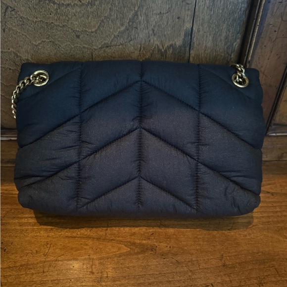 NWT Saint Laurent LOULOU puffer in black and gold - Picture 3 of 9